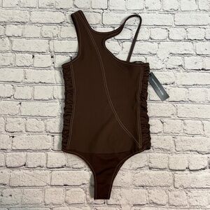 Maniere De Voir Brown Bodysuit